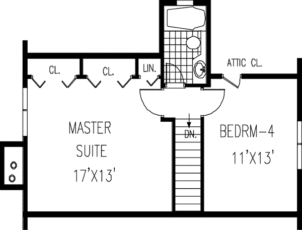upper floor house blueprint