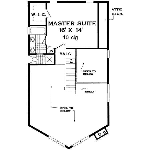 upper floor house blueprint