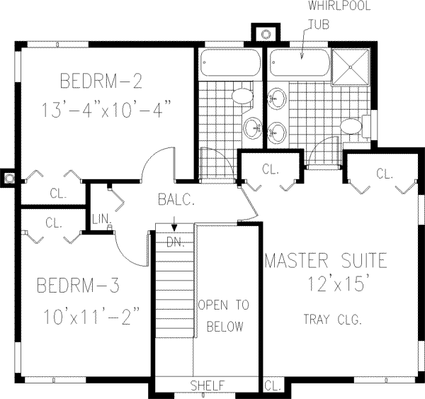 upper floor house blueprint
