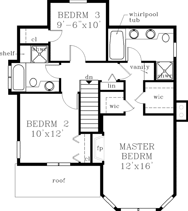 upper floor house blueprint