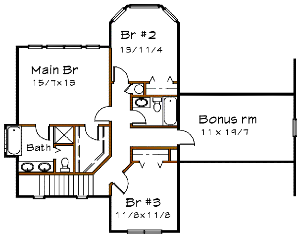 upper floor house blueprint