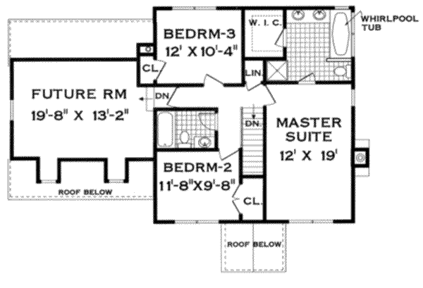 upper floor house blueprint