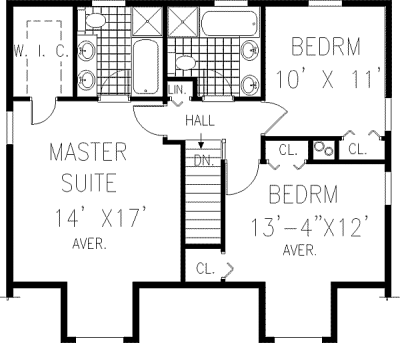upper floor house blueprint