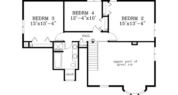 upper floor house blueprint