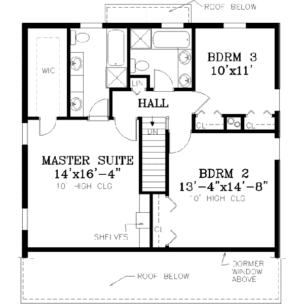 upper floor house blueprint