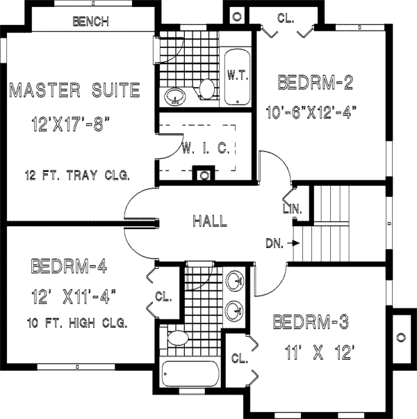 upper floor house blueprint
