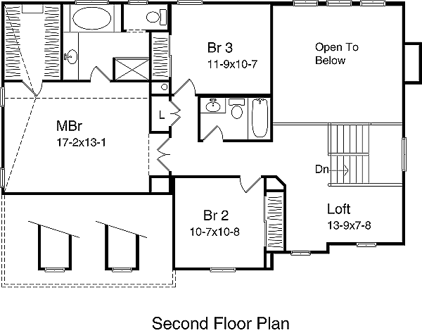 upper floor house blueprint