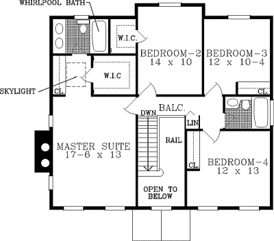 upper floor house blueprint
