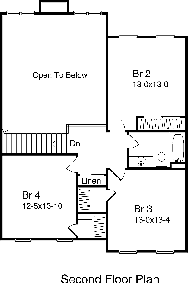 upper floor house blueprint