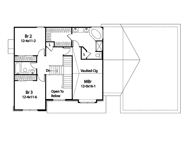 upper floor house blueprint