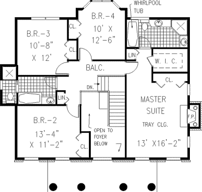 upper floor house blueprint
