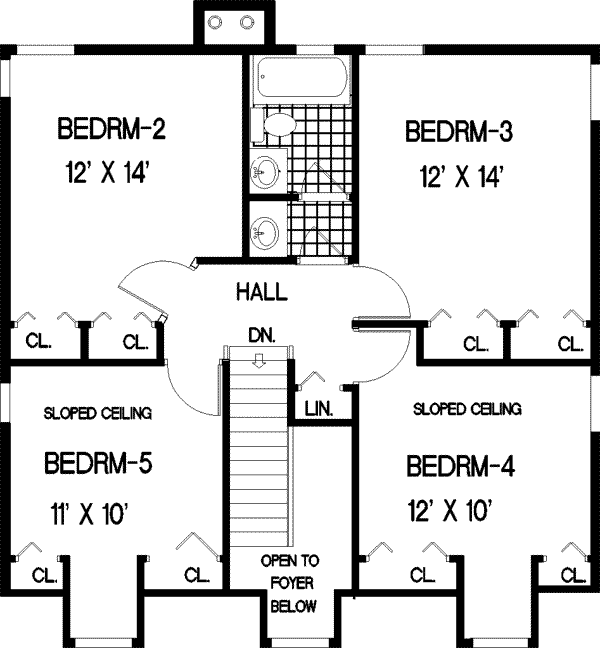 upper floor house blueprint