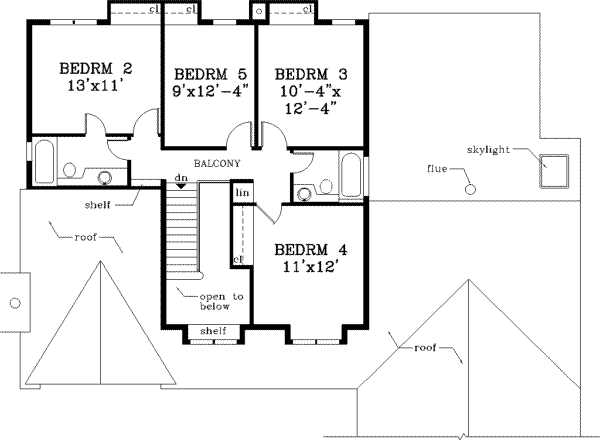 upper floor house blueprint