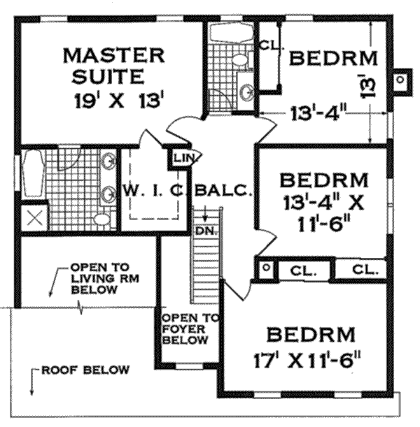upper floor house blueprint
