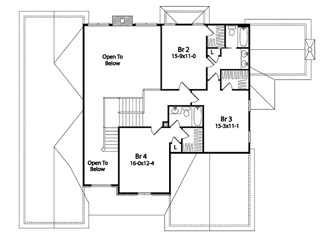 upper floor house blueprint
