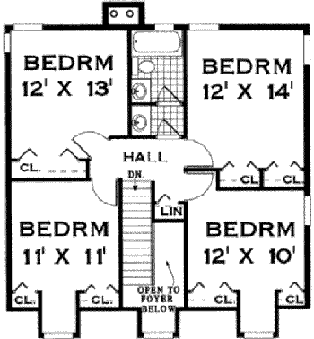 upper floor house blueprint