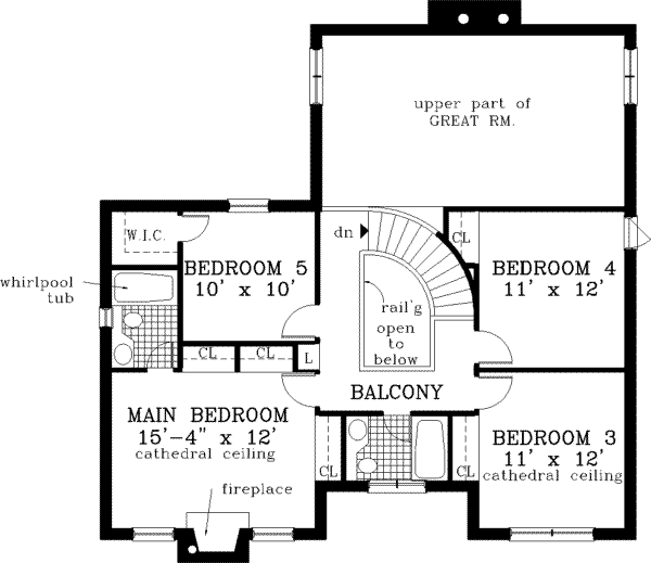 upper floor house blueprint