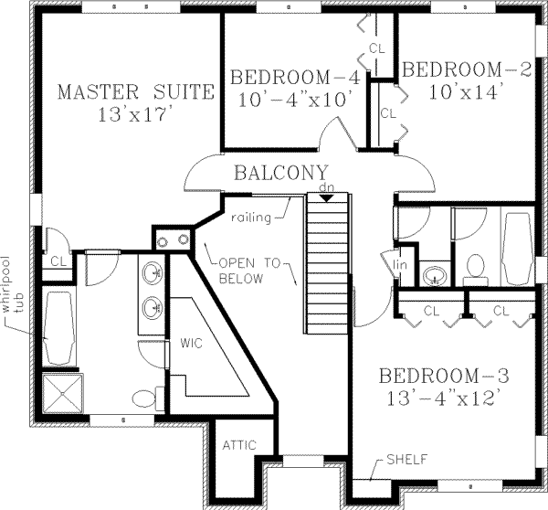 upper floor house blueprint