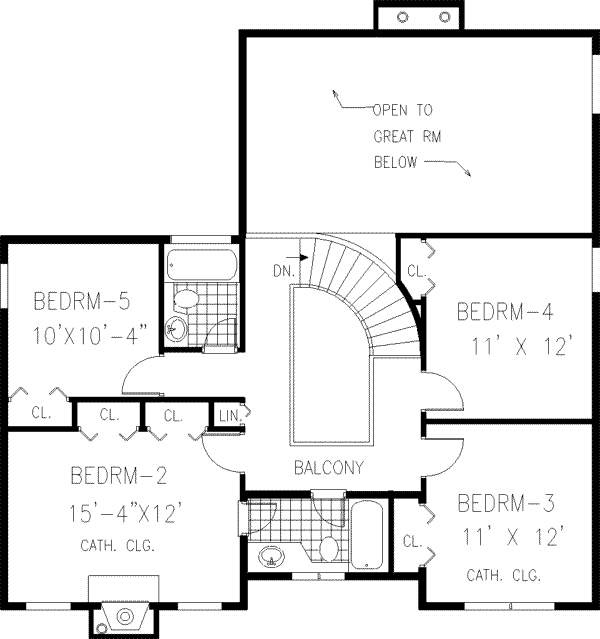 upper floor house blueprint