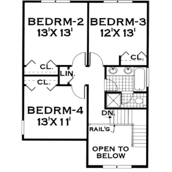 upper floor house blueprint