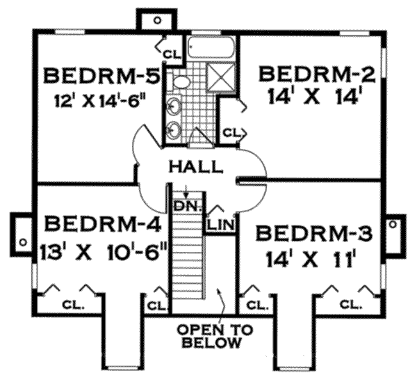 upper floor house blueprint