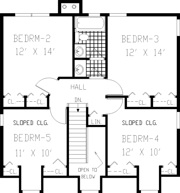 upper floor house blueprint