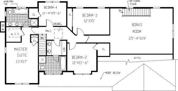 upper floor house blueprint