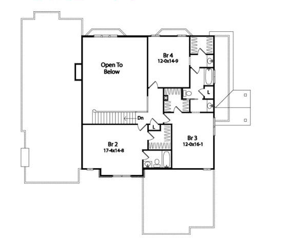 upper floor house blueprint
