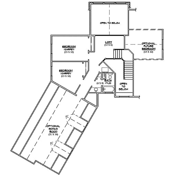 upper floor house blueprint