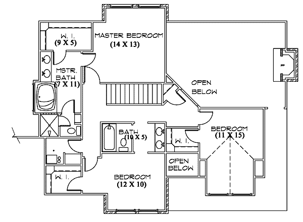 upper floor house blueprint