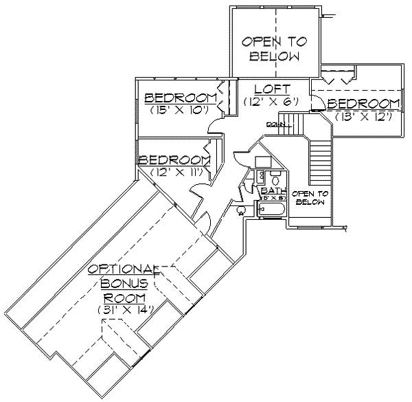 upper floor house blueprint