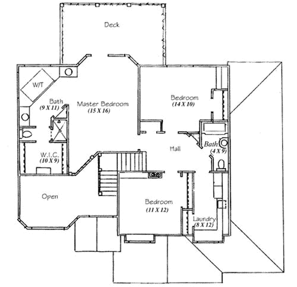 upper floor house blueprint