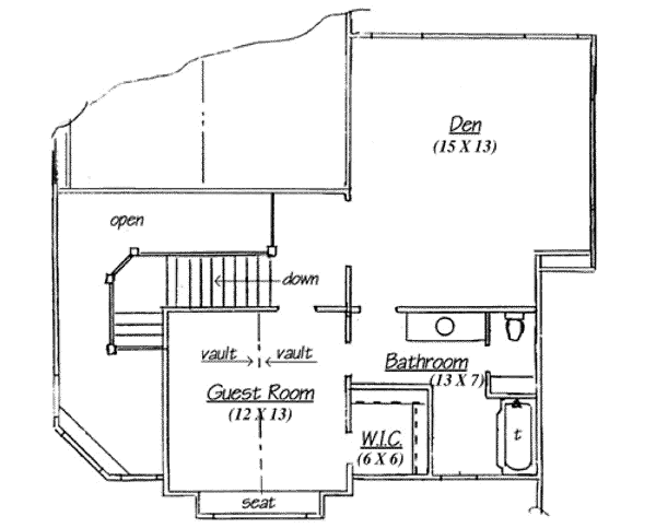 upper floor house blueprint