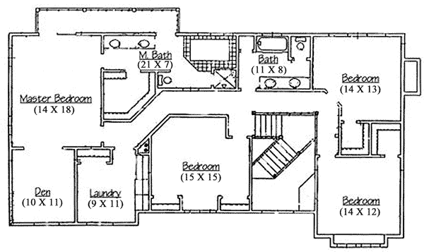 upper floor house blueprint