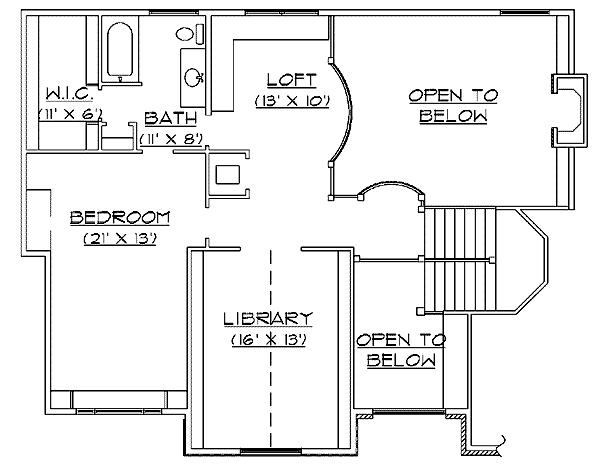 upper floor house blueprint