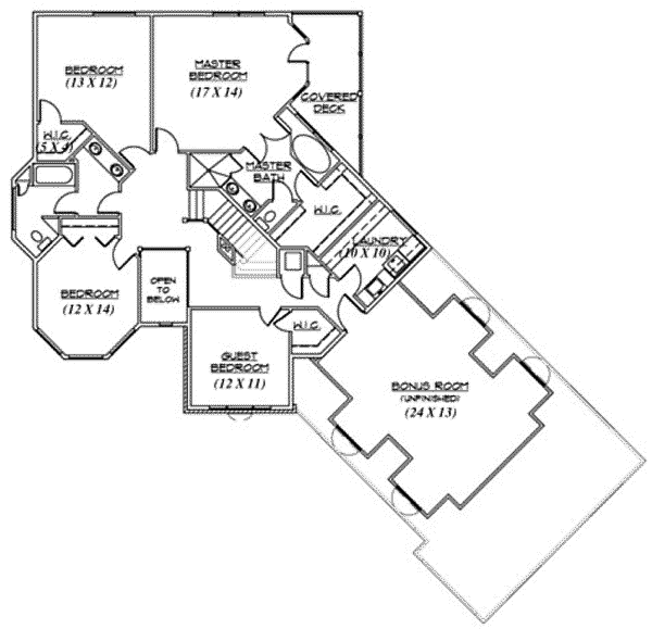 upper floor house blueprint