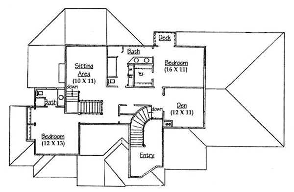upper floor house blueprint