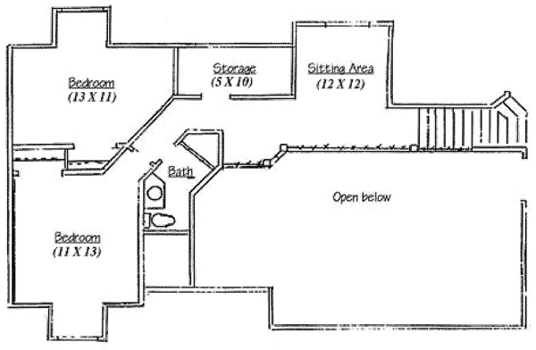 upper floor house blueprint