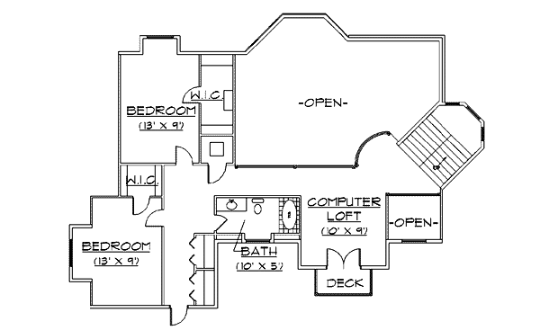 upper floor house blueprint