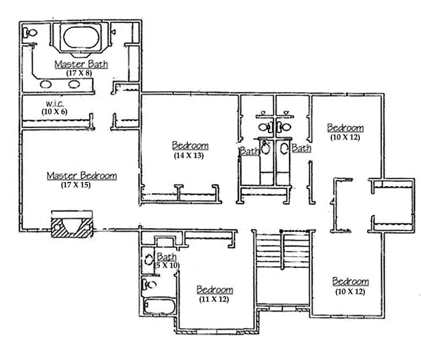 upper floor house blueprint
