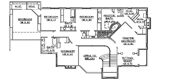 upper floor house blueprint