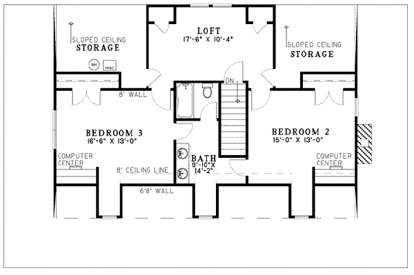 upper floor house blueprint