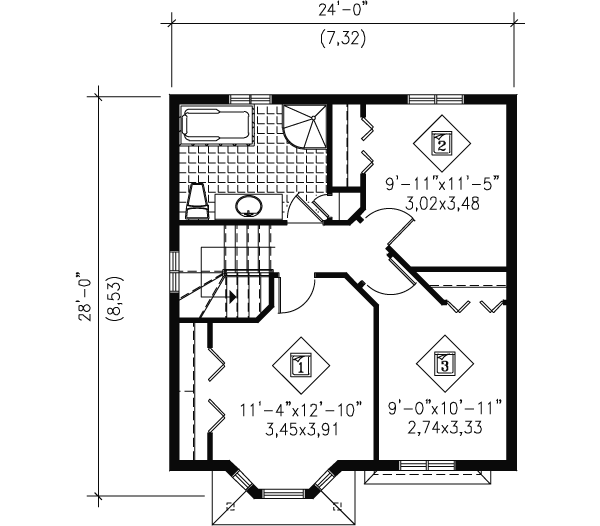 upper floor house blueprint