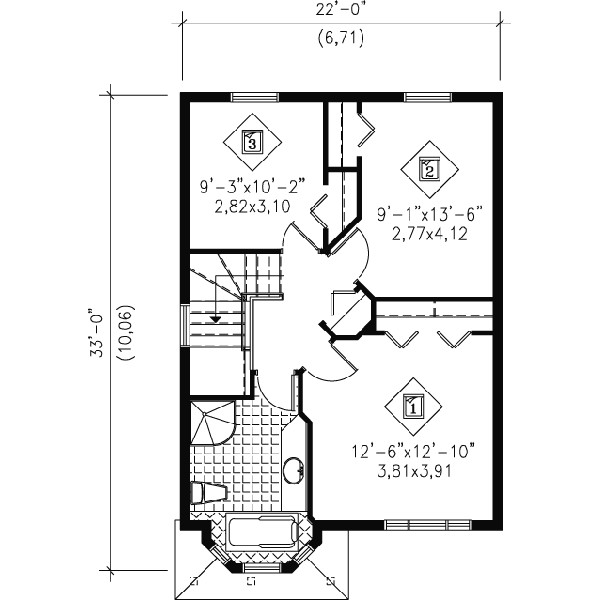 upper floor house blueprint