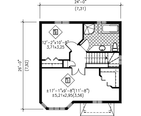 upper floor house blueprint