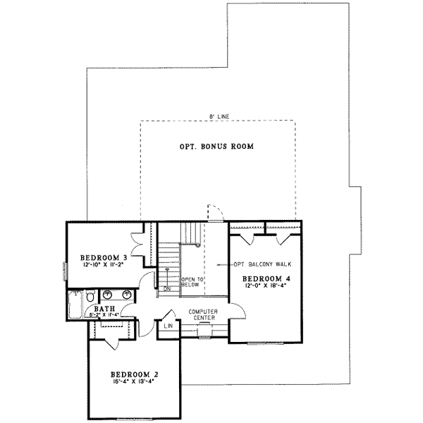 upper floor house blueprint