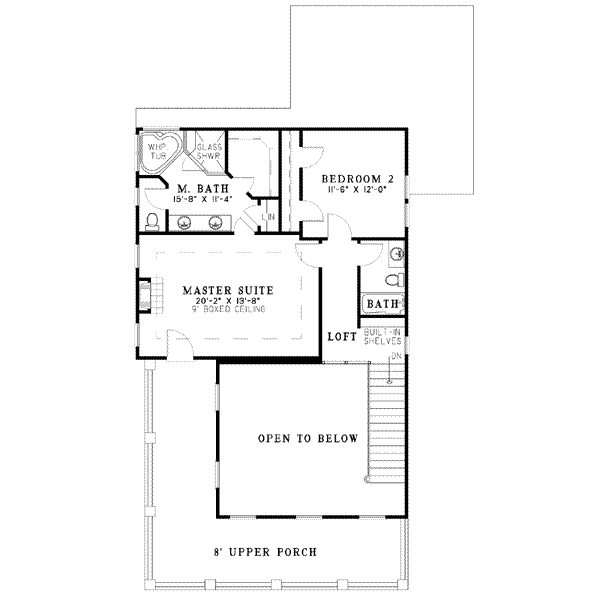 upper floor house blueprint
