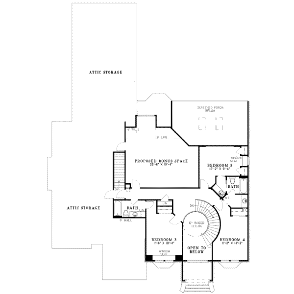 upper floor house blueprint