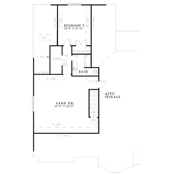 upper floor house blueprint