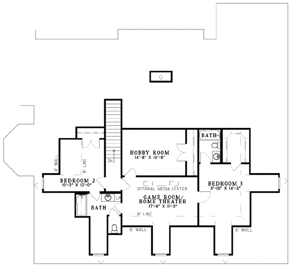 upper floor house blueprint